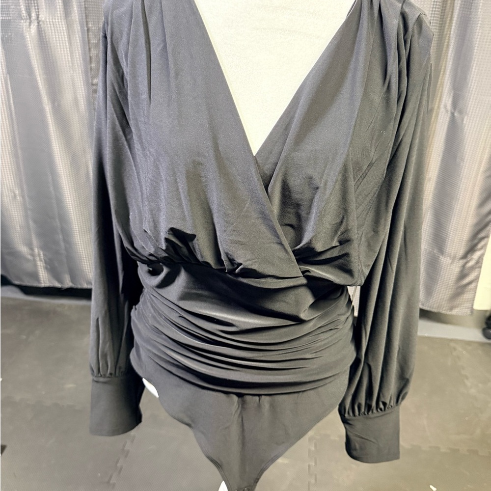 NWT Express Black Long Sleeve Bodysuit